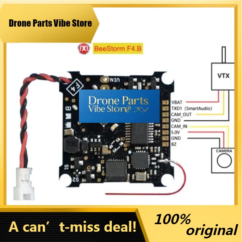 Betaflight Fc F4 - DronePOversky Inductrix F4 EVO ブラシ付きフライトコントロールボード BeeStorm
