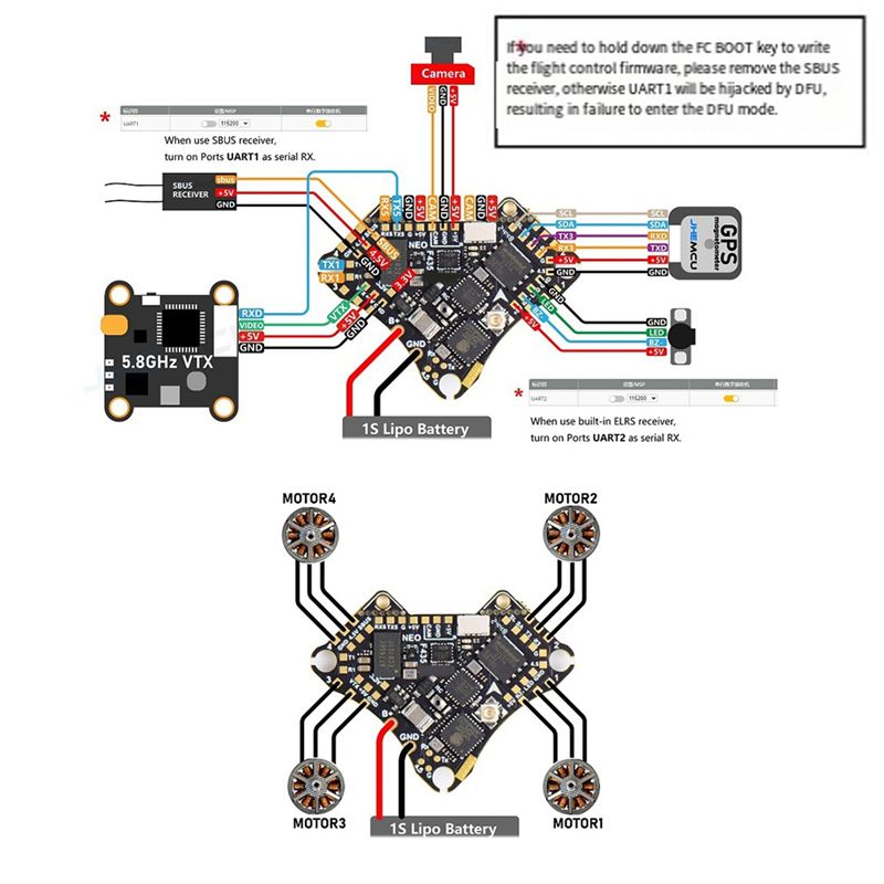 FBIL-F435 NEO 1S AIO フライトコントロー - Fpv Drone Esc のレビューと価格
