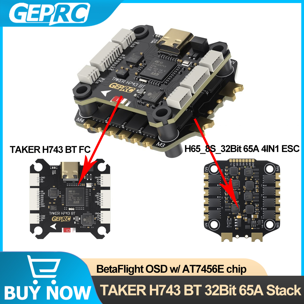 GEPRC TAKER H743 BT 32Bit 65A  - Fpv Drone Esc のレビューと価格