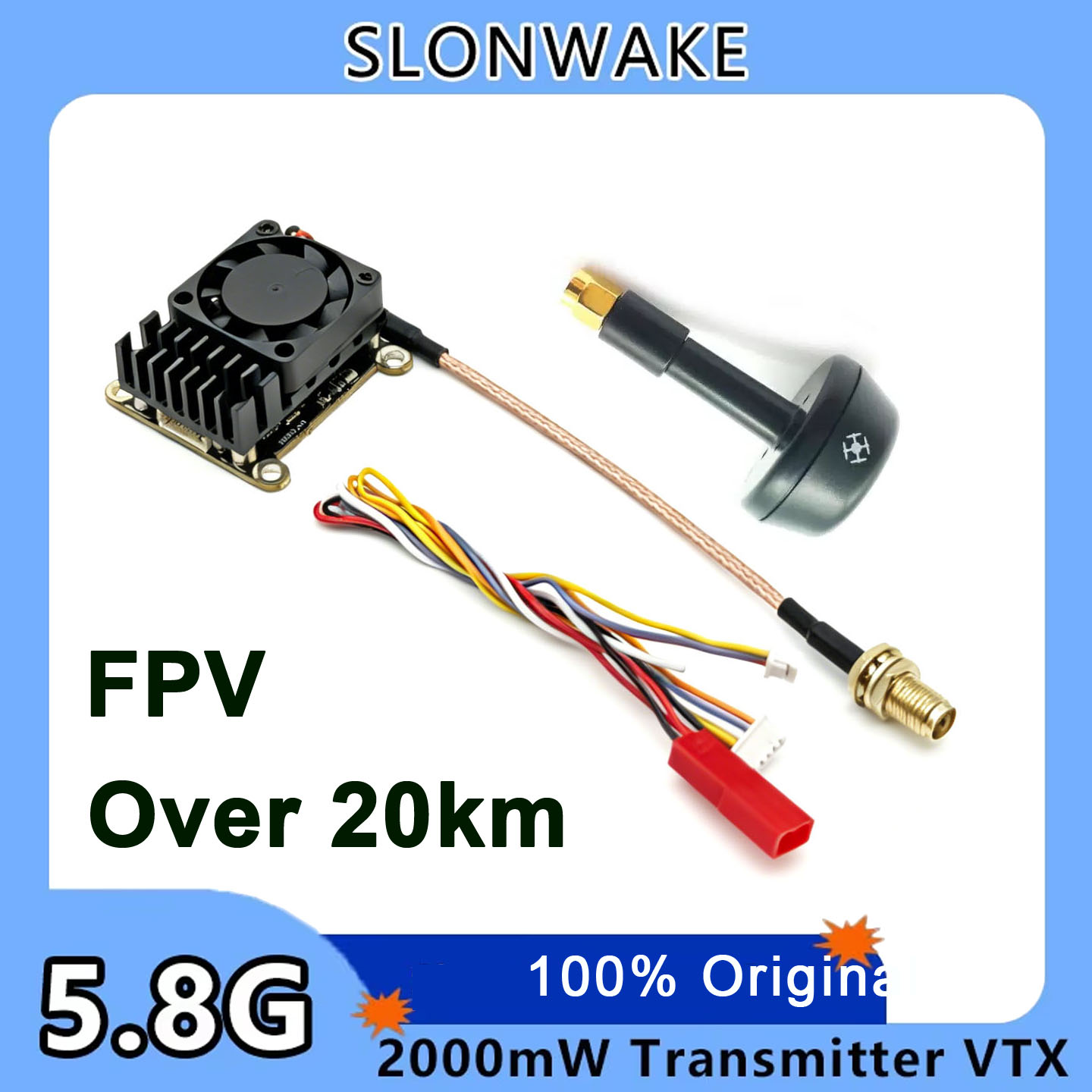 新しいアップグレード版 5.8Ghz 2W 調整可能なFPV - Fpv Drone Vtx のレビューと価格