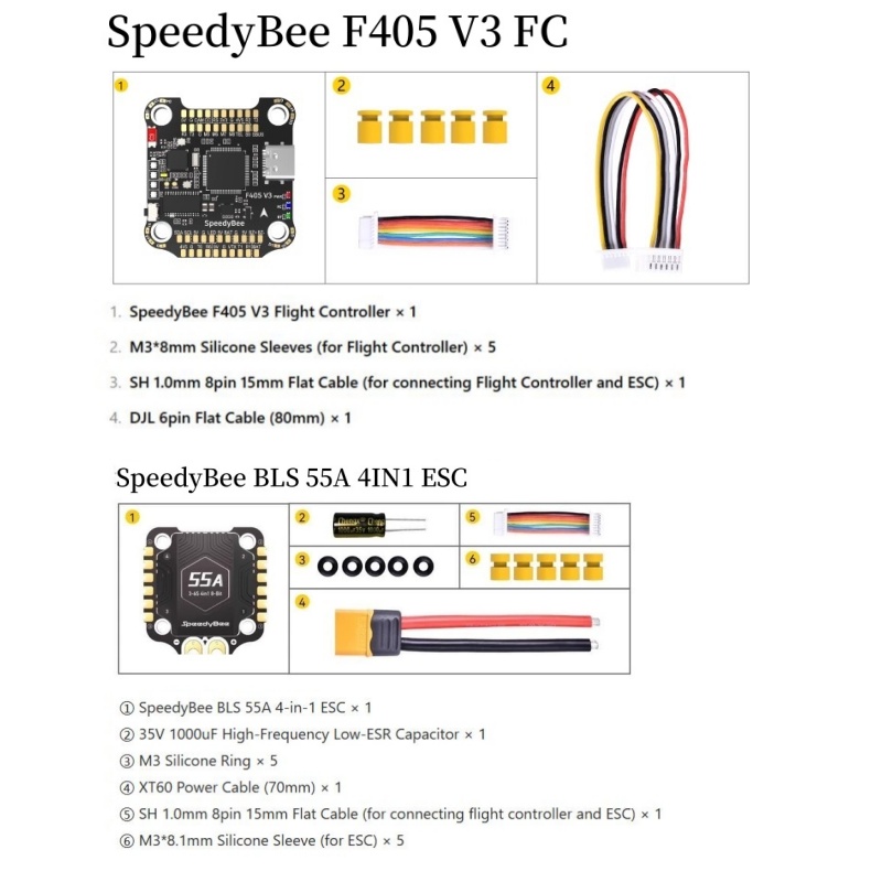 SpeedyBee F4 F405 V4 55A BLS 3 - Betaflight Fc F4 のレビューと価格