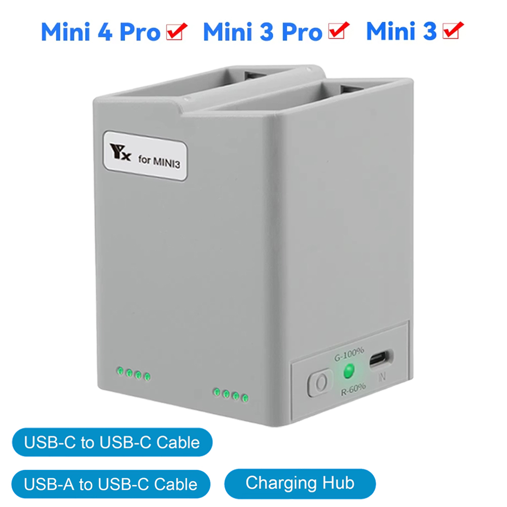 DJI ミニ 3Pro/4Pro バッテリー双方向充電ハブド - Dji Drone Mini 3 のレビューと価格
