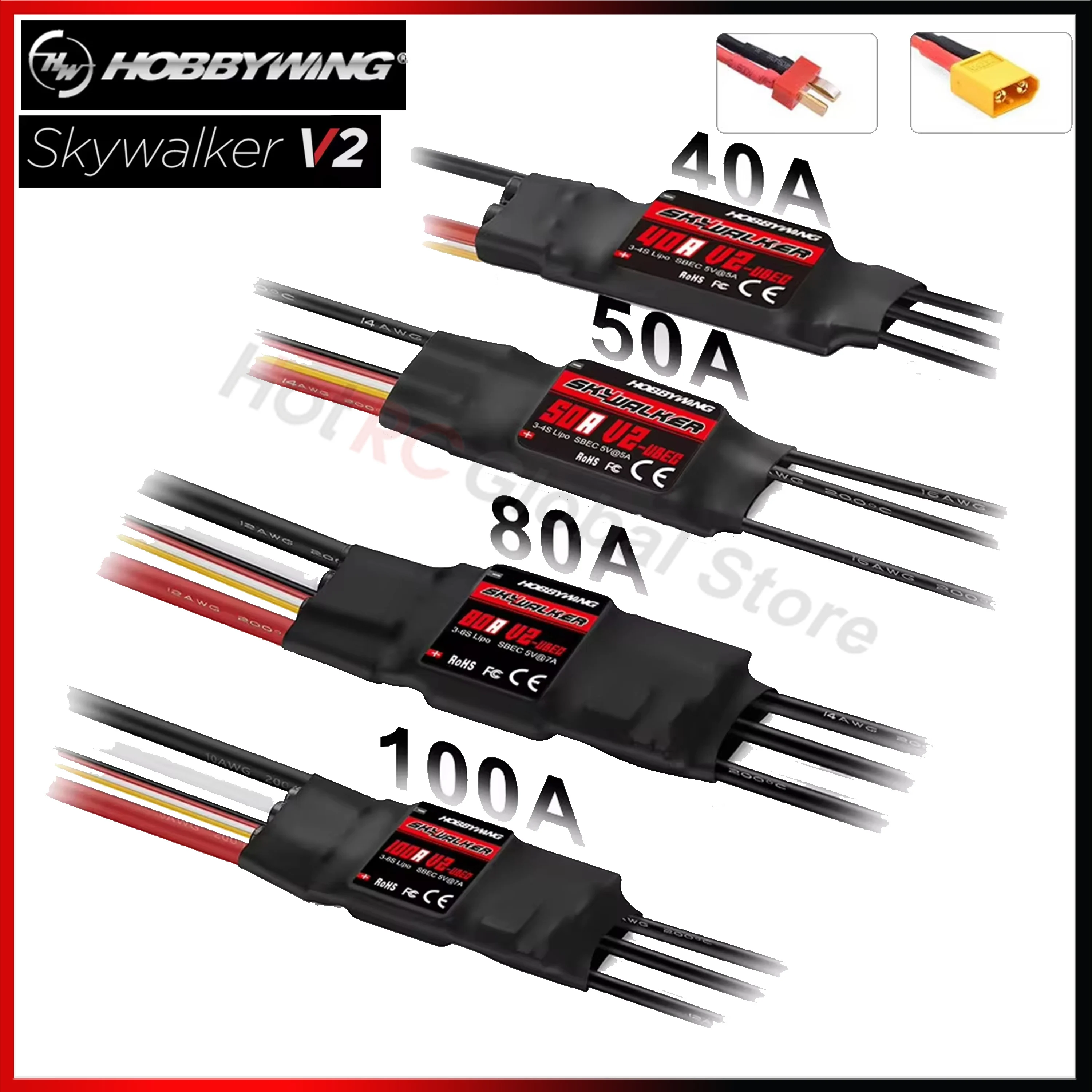 Hobbywing-skywalker escスピードコント - Fpv Drone Esc のレビューと価格